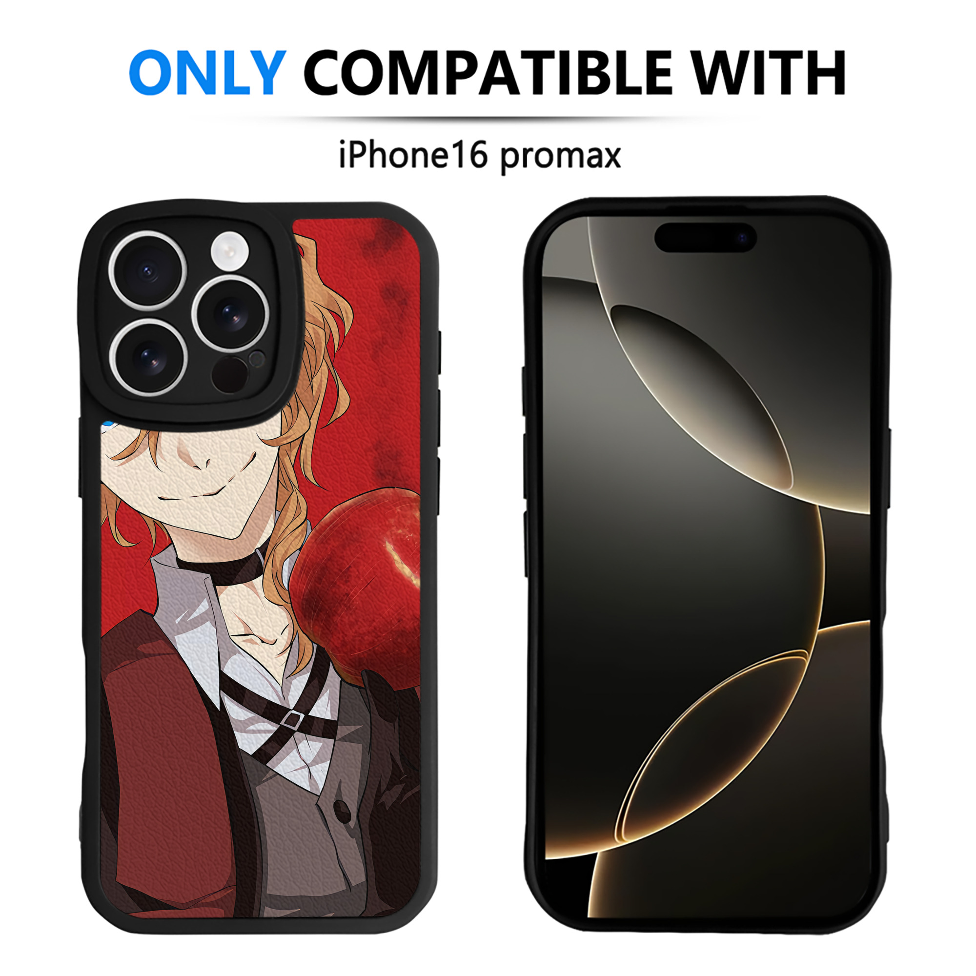 （画像用） 文豪ストレイドッグス Bungo Stray Dogs 【iPhone 16シリーズ対応】シリコンスマホケース（レザー調） 材質：シリコン